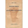 Institutions et coutumes canaques