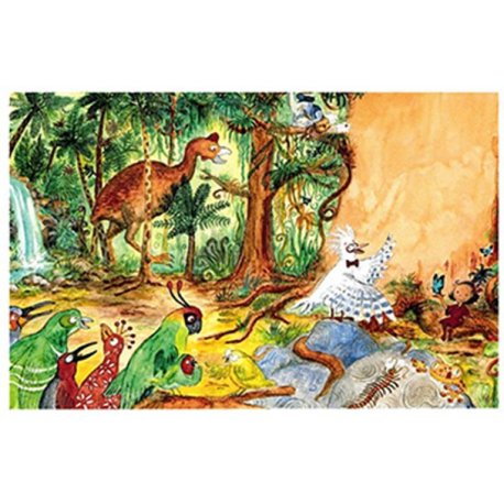 Carte postale Le cagou de la forêt humide