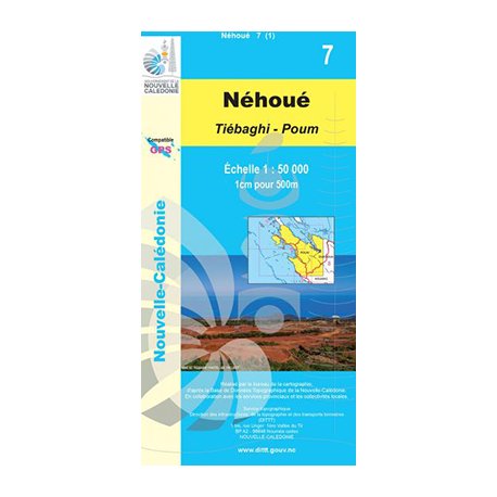 Carte NC n° 7 - Nehoué Tiébaghi Poum (1:50000)