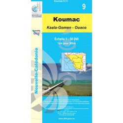 Carte NC n° 9 - Koumac Kaala-Gomen Ouaco (1:50000)