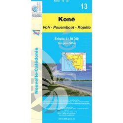 Carte NC n° 13 - Koné (Voh-Pouembout-Kopéto) (1:50000