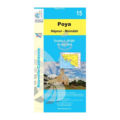 Carte NC n° 15 - Poya Népoui Moindah (1:50000)