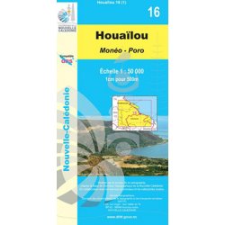Carte NC n° 16 - Houailou Monéo Poro (1:50000)
