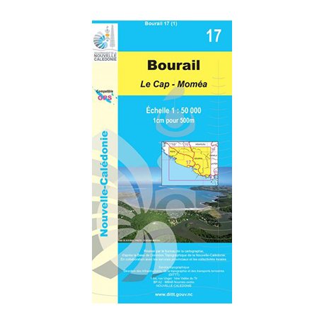 Carte NC n° 17 - Bourail Le Cap Momea (1:50000)