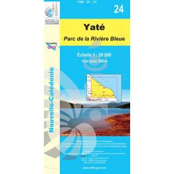 Carte NC n° 24 - Yaté (Parc de la Rivière Bleue)