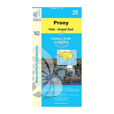 Carte NC n° 25 - Prony (Yaté-Grand Sud) (1:50000)