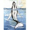Tirage d'art Aquarelle sur carte marine 40 x 50 cm