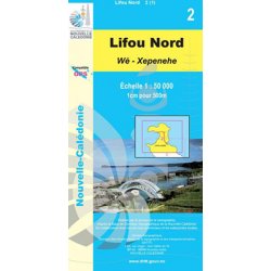 Carte NC n° 2 - Lifou Nord (Wé-Xepenehe) (1:50000)