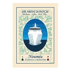 Affiche A4 Ligne maritime