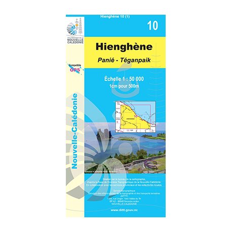 Carte NC n°10 - Hienghène Panié Teganpaik (1:50000)