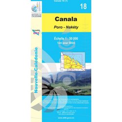 Carte NC n° 18 - Canala Poro Nakety (1:50000)