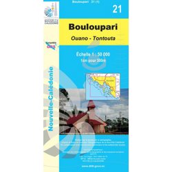 Carte NC n° 21 - Bouloupari Ouano Tontouta (1:50000)