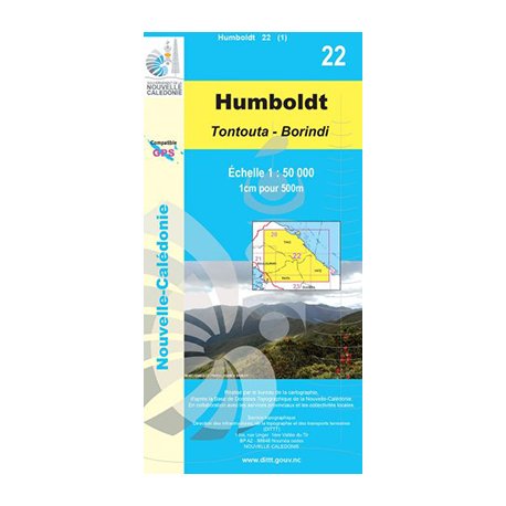 Carte NC n° 22 - Humbolt (Tontouta-Borindi) (1:50000)