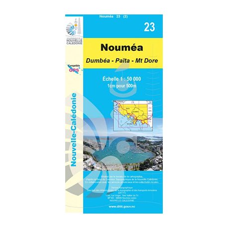 Carte NC n° 23 - Nouméa (Dumbéa-Païta-Mont-Dore)