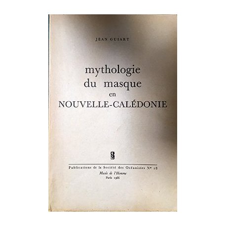 Mythologie du masque en Nouvelle-Calédonie