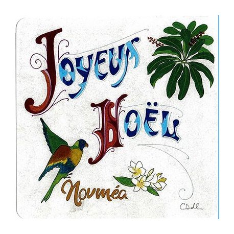 Carte Joyeux Noël de Nouméa (format carré)