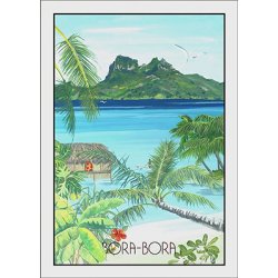 Affiche A4 Bora-Bora