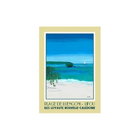 Affiche A3 Plage de Luengöni