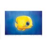 Carte postale Poisson Ange citron