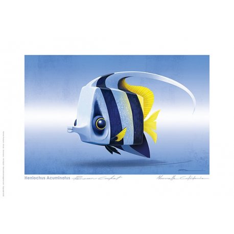 Carte postale Poisson cochet