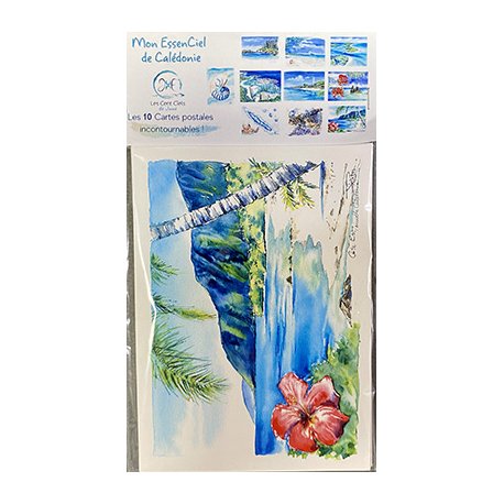 Lot de 10 cartes postales Les cent ciels