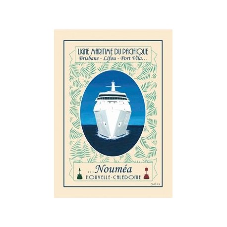 Affiche A2 Ligne maritime