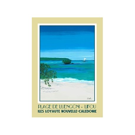 Affiche A2 Plage de Luengöni