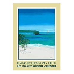 Affiche A4 Plage de Luengöni