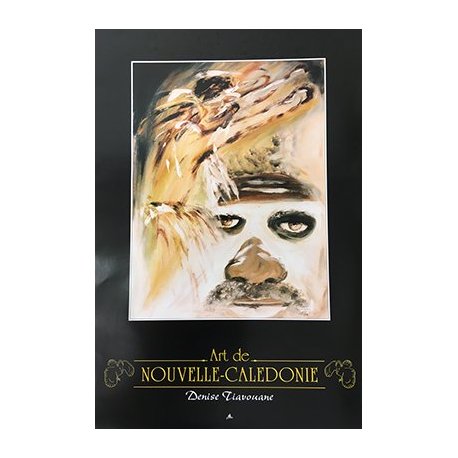 Affiche Denise Tiavouane (visage danseur kanak)