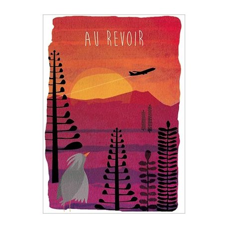 Carte double Au revoir !