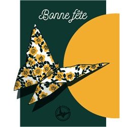 Carte de voeux origami (création de l'artiste Marie Luneau)