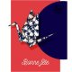 Carte de voeux origami (création de l'artiste Marie Luneau)