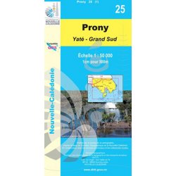 Carte NC n° 25 - Prony (Yaté-Grand Sud) (1:50000)