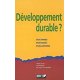 Développement durable ? Doctrine, Pratiques, Evaluation