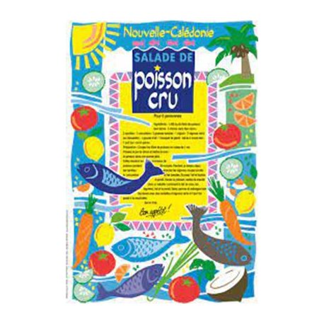 Torchon Recette de la salade de poisson cru