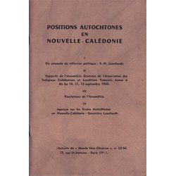 Positions autochtones en Nouvelle-Calédonie