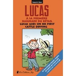 Lucas à sa première baignade du bétail