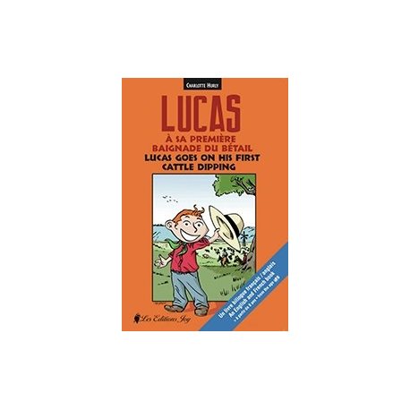 Lucas à sa première baignade du bétail