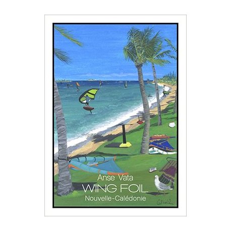Affiche A2 Wing foil