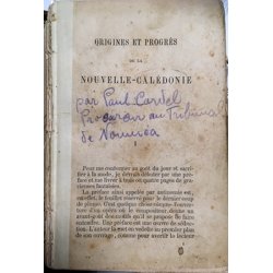 Origines et progrès de la Nouvelle-Calédonie