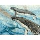 Tirage d'art Aquarelle sur carte marine 40 x 50 cm