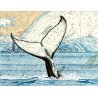 Tirage d'art Aquarelle sur carte marine 40 x 50 cm