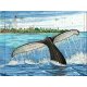 Tirage d'art Aquarelle sur carte marine 40 x 50 cm