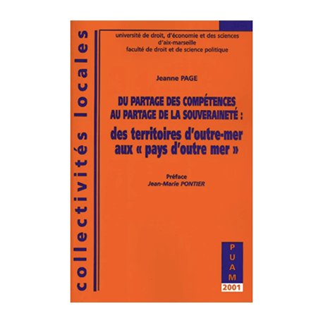 Du partage des compétences au partage de la souveraineté (occasion)