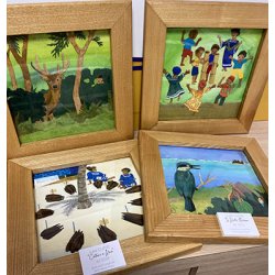 Tableau encadré de l'artiste Julie Dupré