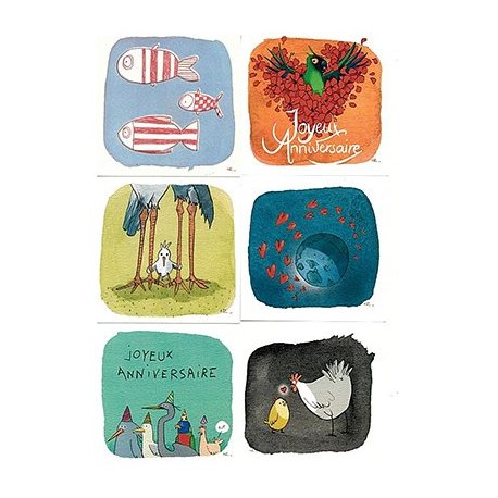 Carte de voeux double Carton à dessin (15 x 15 cm)