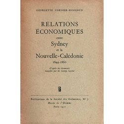 Relations économiques entre Sydney et la Nouvelle-Calédonie, 1844-1860