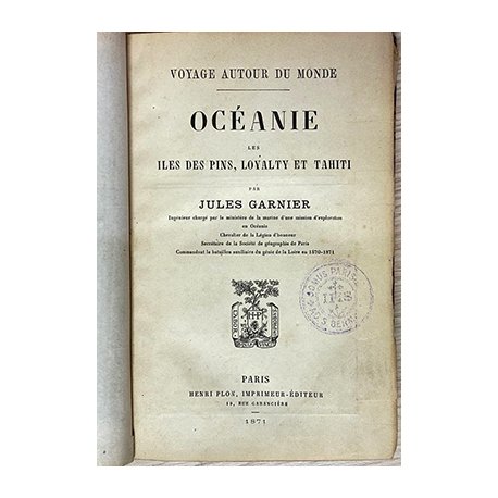 Océanie (îles des Pins, Loyalty et Tahiti)